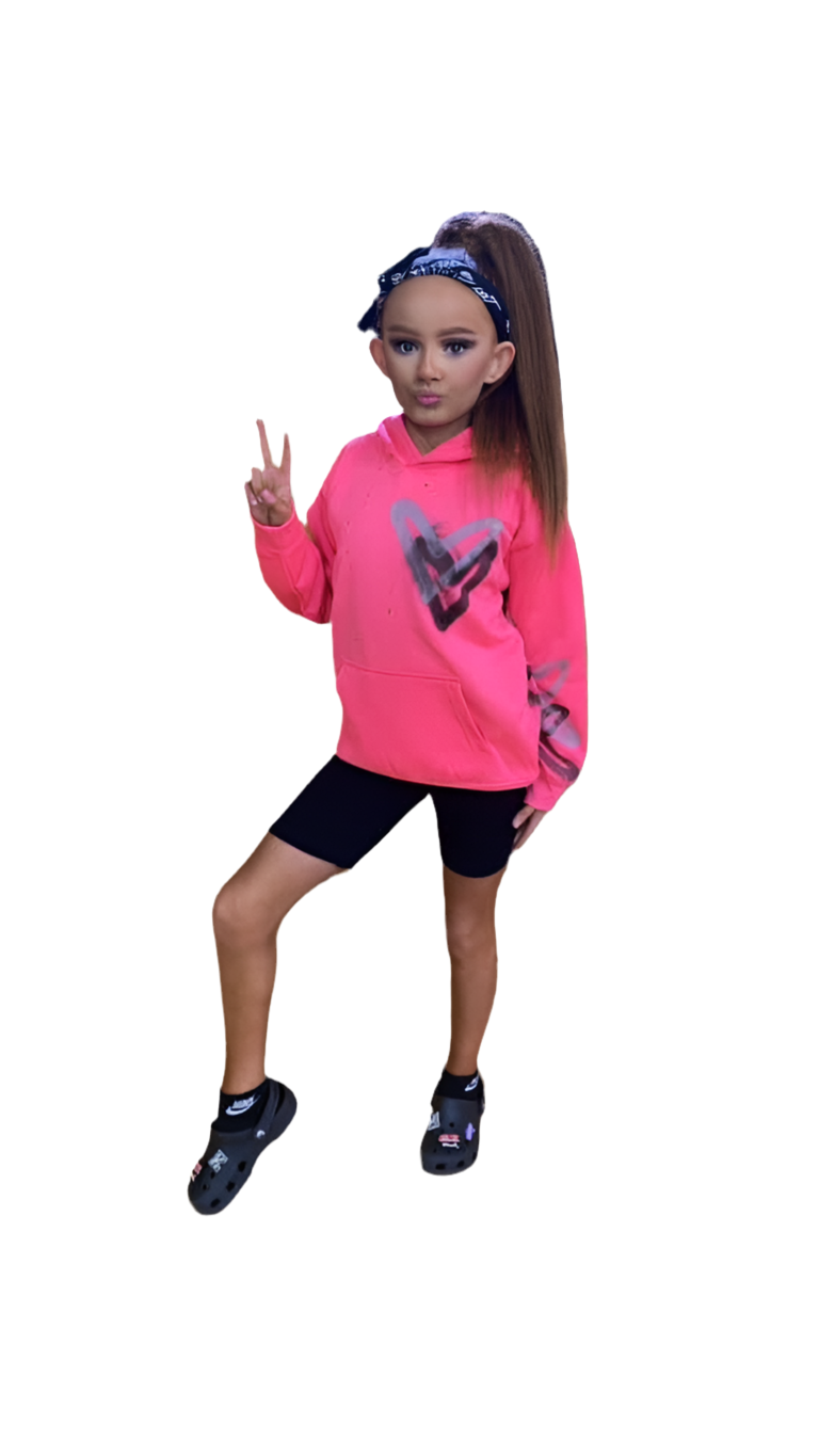 Neon Hearts Hoodie