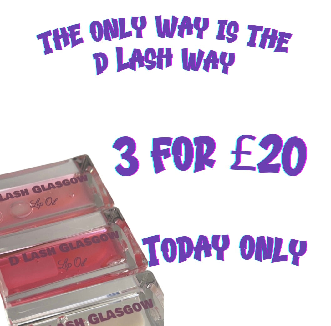 3 x Mystery Lip Oil Bundle