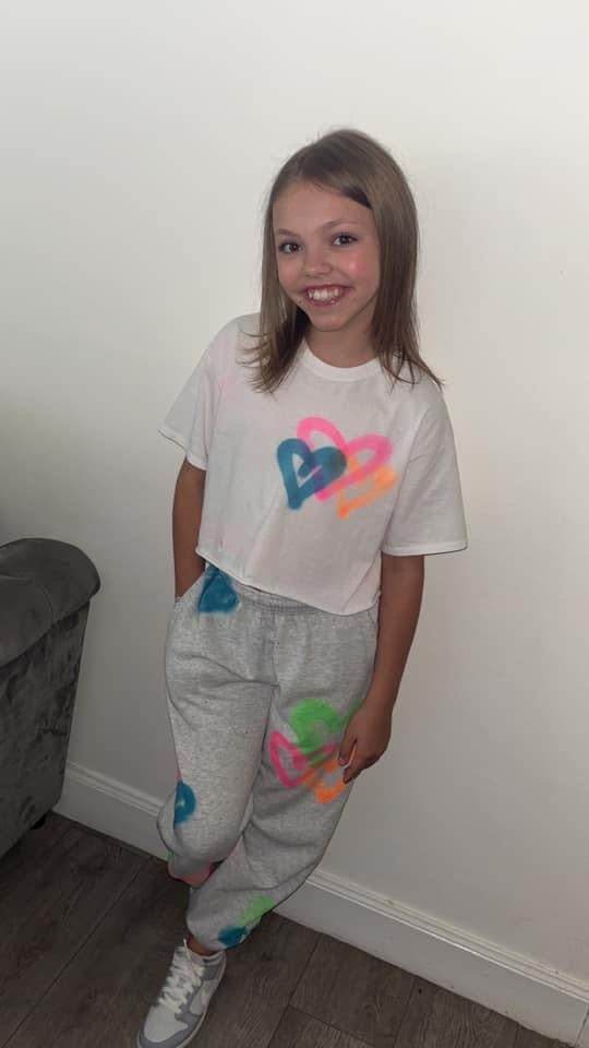 White Joggies & Tee