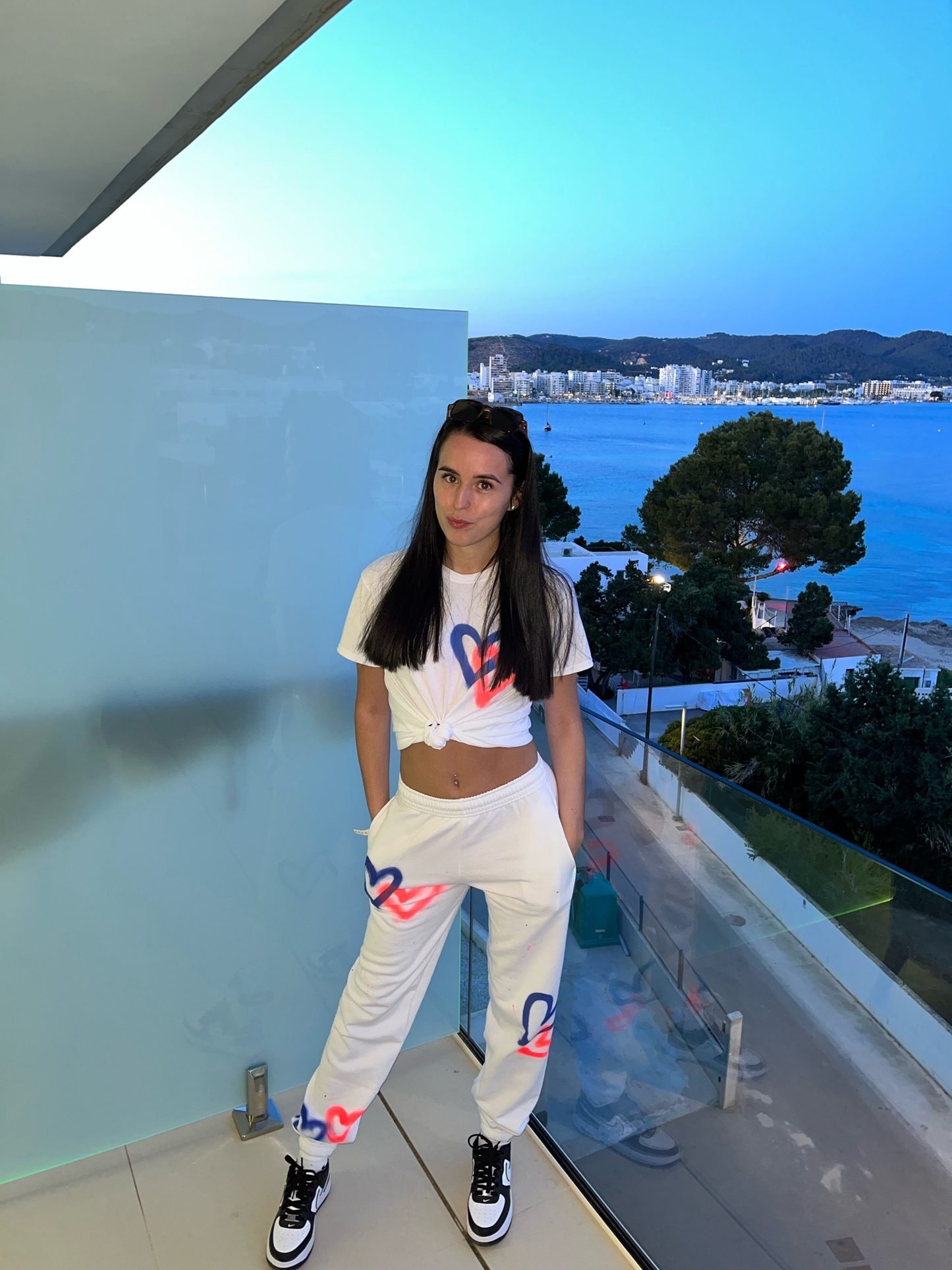 White Joggies & Tee