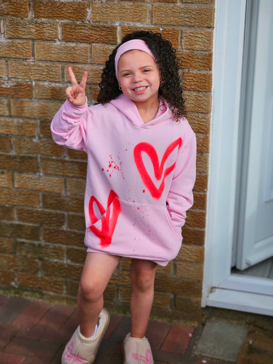 Pink & Red Hoodie